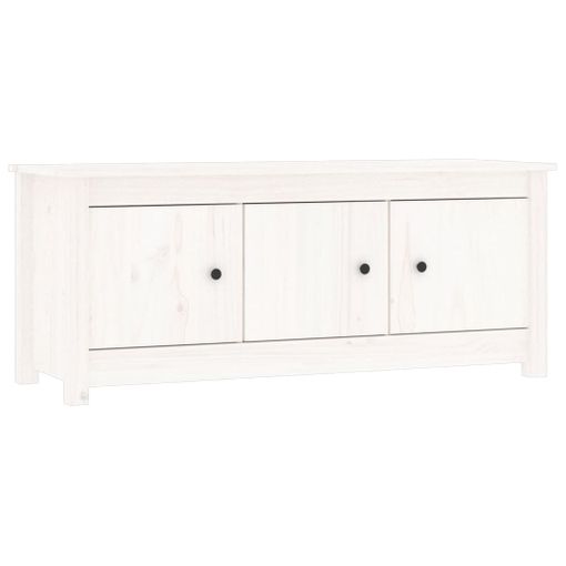 Mueble zapatero ALTA madera maciza de pino blanco 77x35x96 cm