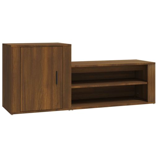 Mueble Zapatero Madera Contrachapada Roble Marrón 32x35x92 Cm Vidaxl con  Ofertas en Carrefour