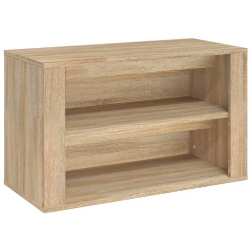 vidaXL Mueble zapatero madera contrachapada roble Sonoma 59x35x100 cm