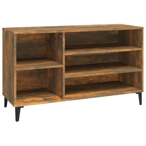 Mueble Zapatero Madera Contrachapada Roble Ahumado 60x35x70 Cm Vidaxl con  Ofertas en Carrefour