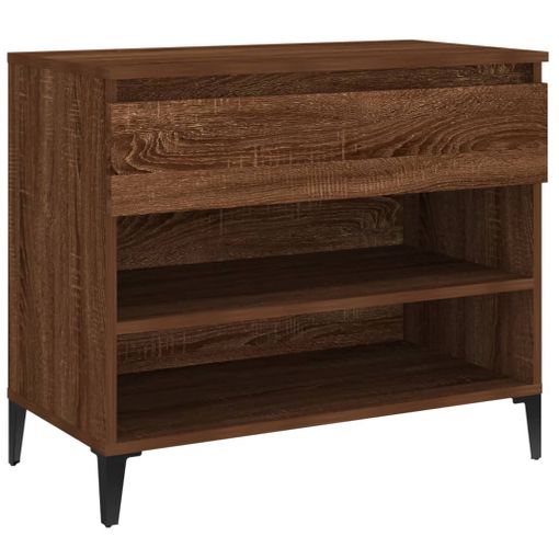 Mueble Zapatero Madera Contrachapada Roble Marrón 60x35x70 Cm Vidaxl con  Ofertas en Carrefour