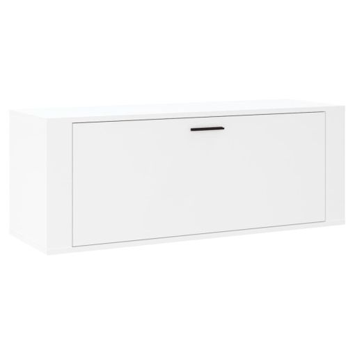 vidaXL Mueble zapatero pared madera contrachapada blanco 100x35x38 cm –  Pensando en Casa