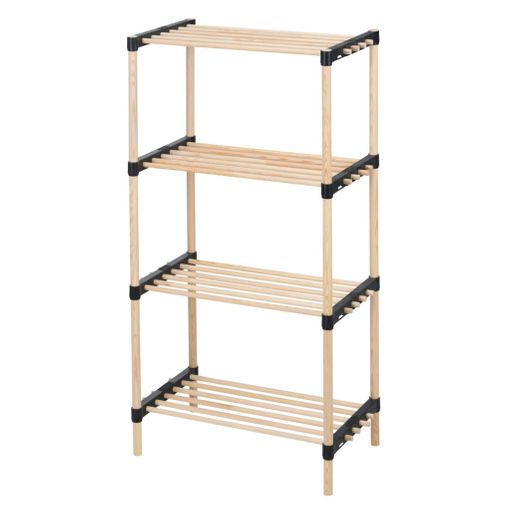 Zapatero Con 4 Estantes Madera 49x28x92,5 Cm Storage Solutions con Ofertas  en Carrefour