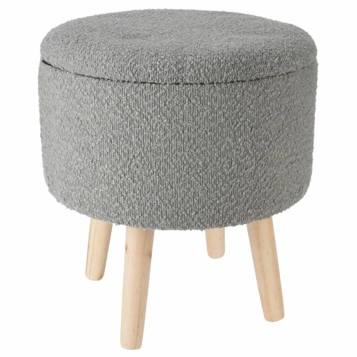 Taburete Con Almacenaje Terciopelo Gris Claro 45x45x49 Cm Vidaxl con  Ofertas en Carrefour