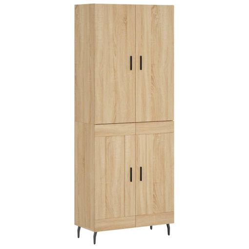 APARADOR PRÁCTICO Y ELEGANTE CON 2 PUERTAS EN MADERA BLANCAL. 80 x P. 34,5 x