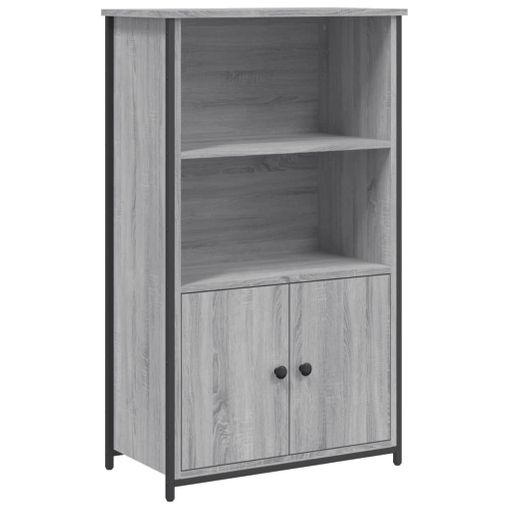 Mueble Aparador alto madera de ingeniería gris hormigón 69,5x31x115 cm  vidaXL