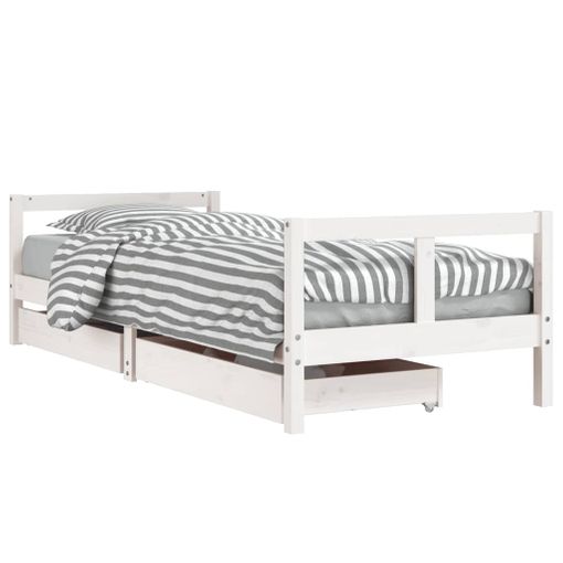 Estructura De Cama Con Cajones Blanco 140x190 Cm Vidaxl con Ofertas en  Carrefour