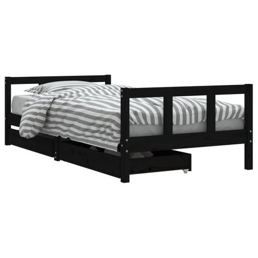 Estructura De Cama Infantil Madera Maciza De Pino 90x190 Cm Vidaxl con  Ofertas en Carrefour