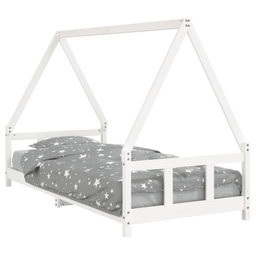 Estructura De Cama Para Niños Madera De Pino Blanco 90x190 Cm Vidaxl con  Ofertas en Carrefour