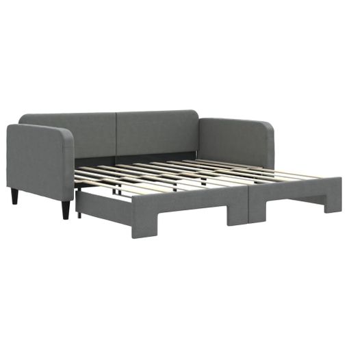 VidaXL Sofá cama nido con colchón terciopelo negro 90x200 cm