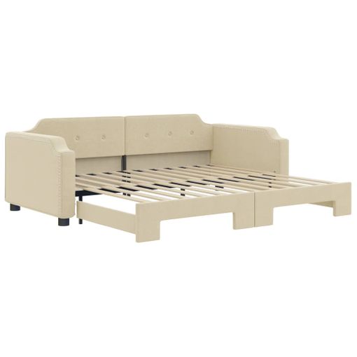 Sofá Cama Soini Plegable Diseño 2 En 1 Espuma Textil Metal 78 X 125 X 67 Cm  - Marrón [en.casa] con Ofertas en Carrefour