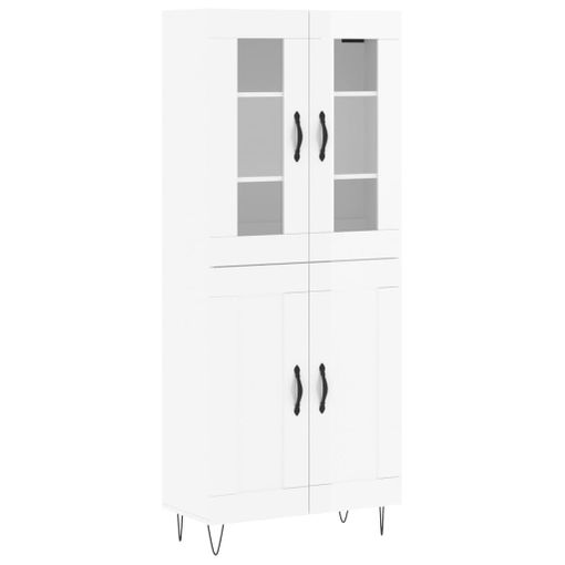 Mueble Zapatero Con Cajón Y Estante Superior De Vidrio Blanco Vidaxl con  Ofertas en Carrefour