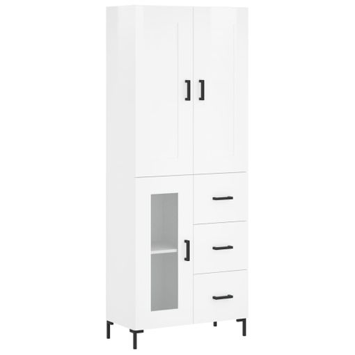 Mueble Zapatero Con Cajón Y Estante Superior De Vidrio Blanco Vidaxl con  Ofertas en Carrefour