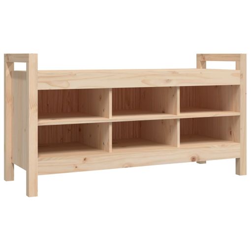 Banco De Recibidor Madera Maciza De Pino Gris 80x40x60 Cm Vidaxl con  Ofertas en Carrefour