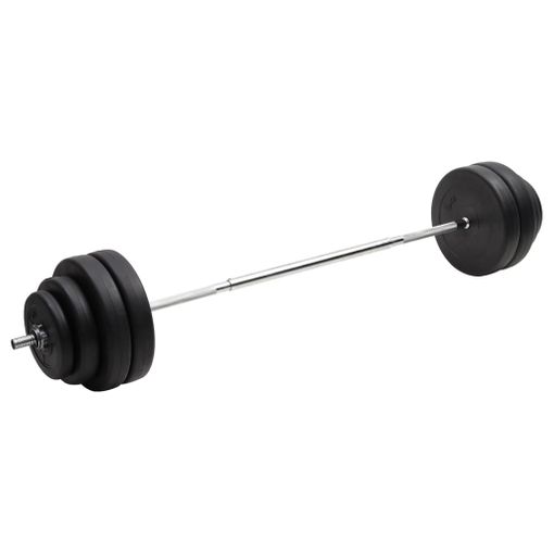 Mancuernas Pesas De Disco 5kg + 5kg 10kg Total Con Barra Fitness  Musculación Gimnasio Plásticas con Ofertas en Carrefour