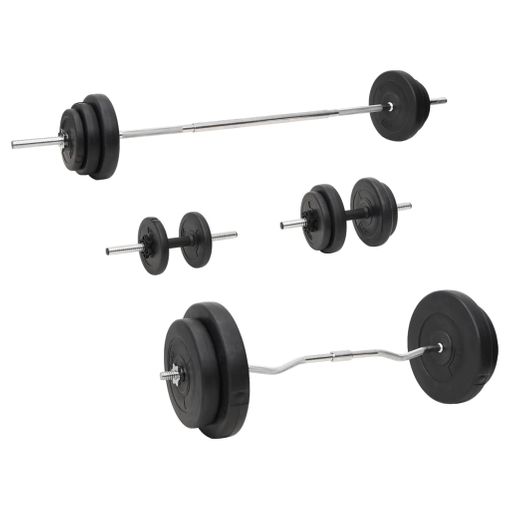 Mancuerna metálicas cromadas ajustables de 10 Kg. Juego mancuernas,  mancuernas con maletin. Kit de musculacion para el hogar