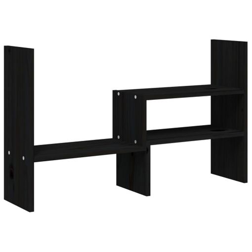 vidaXL Soporte para monitor madera maciza de pino blanco 60x27x14 cm