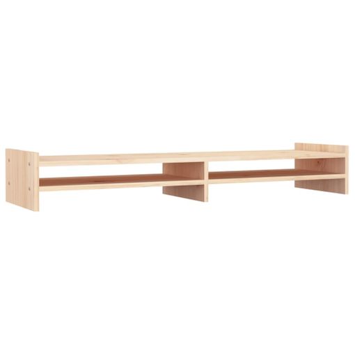 Soporte para monitor madera maciza de pino 50x27x15 cm