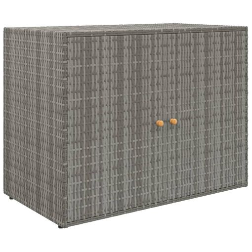 Armario De Almacenaje Para Jardín Pp Ratán Gris 65x45x172 Cm Vidaxl con  Ofertas en Carrefour