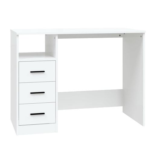 Escritorio madera clara/blanco 140x60 cm HEBER - Conforama