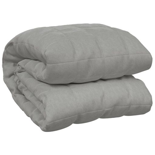 Manta Con Peso Tela Gris 220x230 Cm 11 Kg Vidaxl con Ofertas en Carrefour