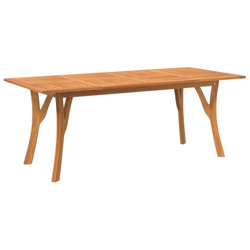 Mesa De Jardín Madera Maciza De Acacia 200x90x75 Cm Vidaxl