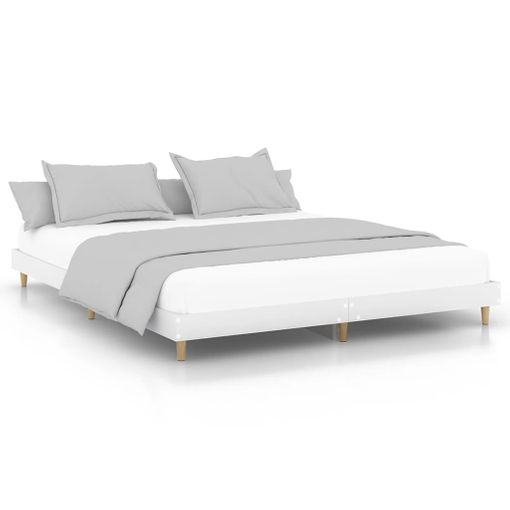 VidaXL Estructura de cama con cabecero piecero roble Sonoma