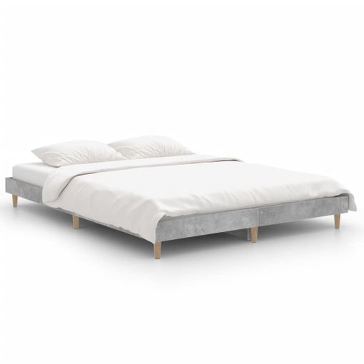 VidaXL Estructura de cama con cabecero piecero blanco 135x190 cm