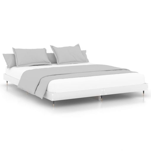 Cama de terciopelo 160 x 200 clásico minimalista cabecero patas de metal  negras dormitorio gris pardo