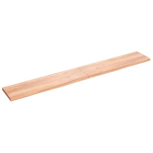 Estante Pared Madera Roble Tratada Marrón Claro 220x30x(2-4) Cm Vidaxl con  Ofertas en Carrefour