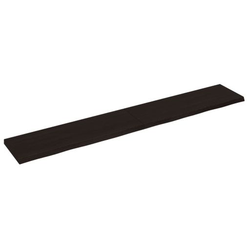 Estante Pared Madera Roble Tratada Marrón Oscuro 180x30x(2-4)cm Vidaxl con  Ofertas en Carrefour