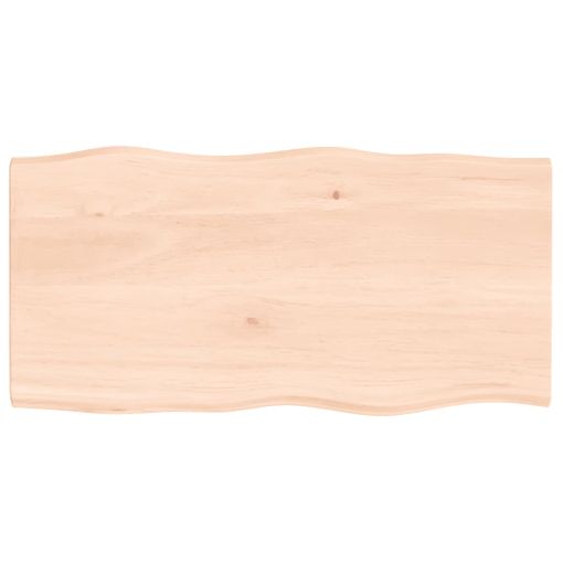 Tablero De Mesa Madera Maciza Roble Borde Natural 80x40x2 Cm Vidaxl con  Ofertas en Carrefour