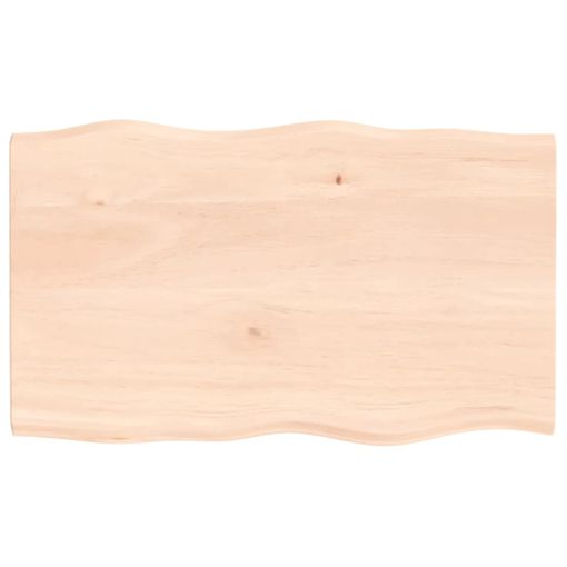 Tablero De Mesa Madera Maciza De Roble Sin Tratar 100x60x2 Cm Vidaxl con  Ofertas en Carrefour