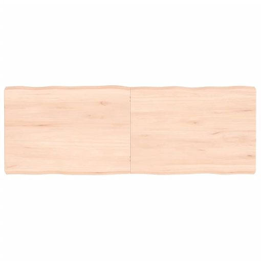 Tablero De Mesa Madera Maciza Roble Sin Tratar 140x50x(2-6) Cm Vidaxl con  Ofertas en Carrefour