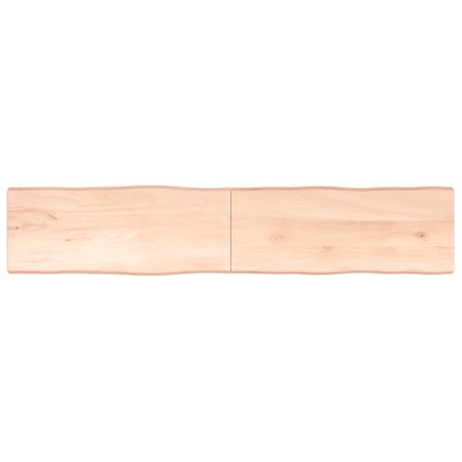 Tablero De Mesa Madera Maciza Roble Sin Tratar 140x50x(2-4) Cm Vidaxl con  Ofertas en Carrefour