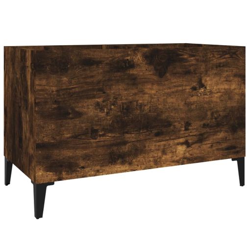 Mueble zapatero madera contrachapada roble ahumado 59x17x108 cm