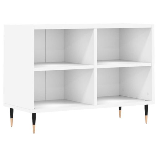 Mueble De Tv Madera De Ingeniería Blanco 69,5x30x50 Cm Vidaxl