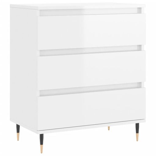 Mueble Zapatero Madera De Ingeniería Blanco Brillo 60x35x70 Cm Vidaxl con  Ofertas en Carrefour