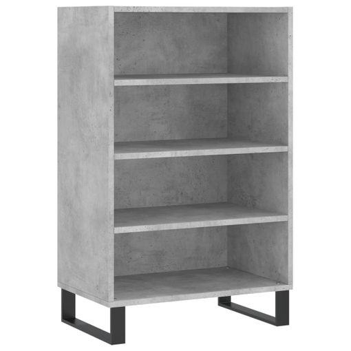 Mueble Aparador alto madera de ingeniería gris hormigón 69,5x31x115 cm  vidaXL