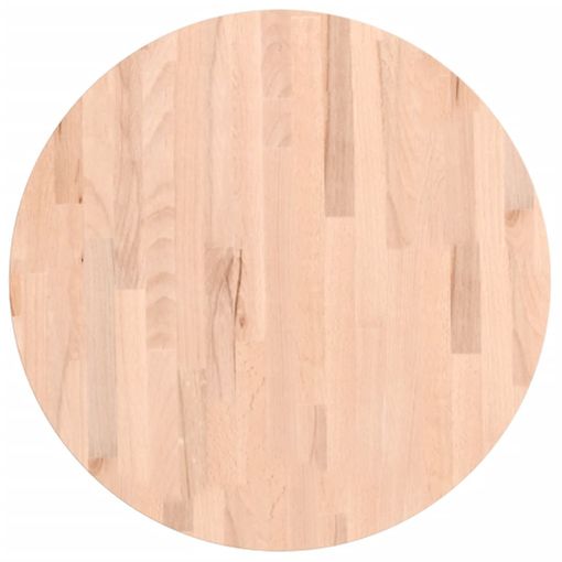 Tablero Redondo De Madera Maciza De Haya Ø60x2,5 Cm Vidaxl con Ofertas en  Carrefour