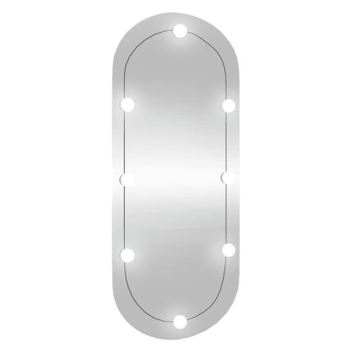Espejo De Pared Ovalado Con Luces Led Vidrio 40x90 Cm Vidaxl con Ofertas en  Carrefour