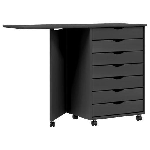 Cajonera De Oficina De Mdf Melamina Madera Vinsetto 43x45x72cm-negro con  Ofertas en Carrefour