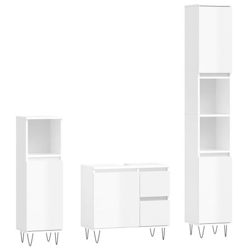 Set de 2 cajones White blanco 190cm