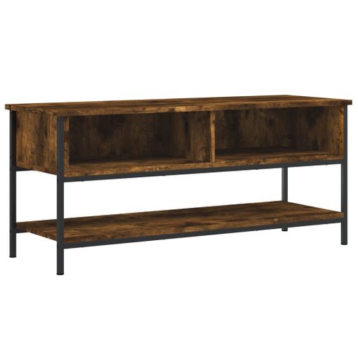 Mueble Para Tv Madera Contrachapada Roble Ahumado 100x35x45 Cm Vidaxl