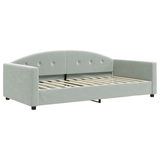 Sofá Cama Nido Con Cajones Terciopelo Gris Claro 100x200 Cm Vidaxl con  Ofertas en Carrefour