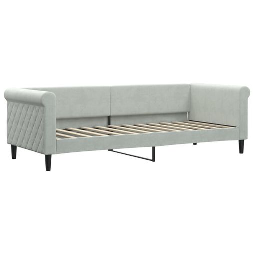 Sofá Cama De Suelo 2 En 1 Terciopelo Gris Claro 122x204x55 Cm Vidaxl con  Ofertas en Carrefour