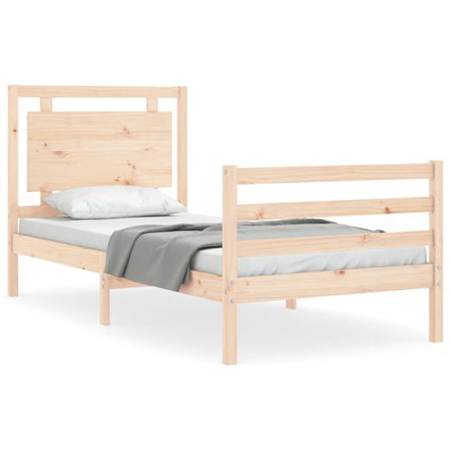 Estructura De Cama Roble Sonoma 90x200 Cm Vidaxl con Ofertas en Carrefour