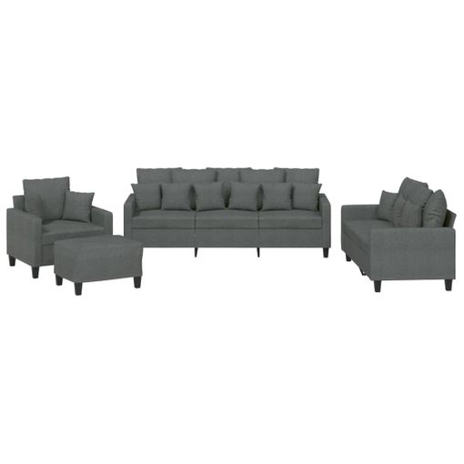 Puff Sillón Con Relleno - Gris con Ofertas en Carrefour