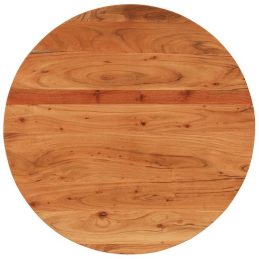 Tablero de mesa redondo madera maciza de acacia Ø80x3.8 cm