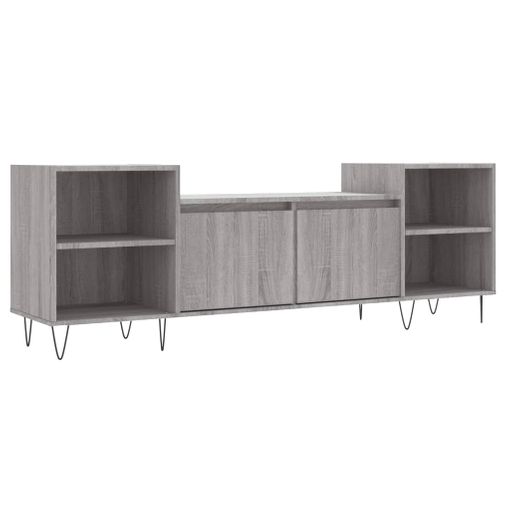 Mesa TV Salon,Mueble para TV madera contrachapada gris Sonoma 150x30x44,5  cm -CD34501